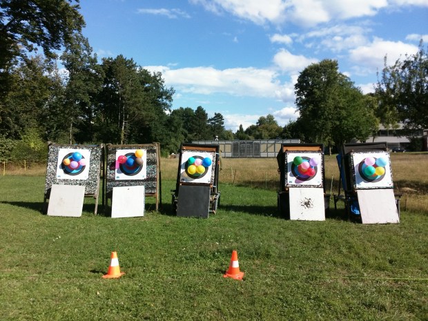 Scheiben mit Ballone