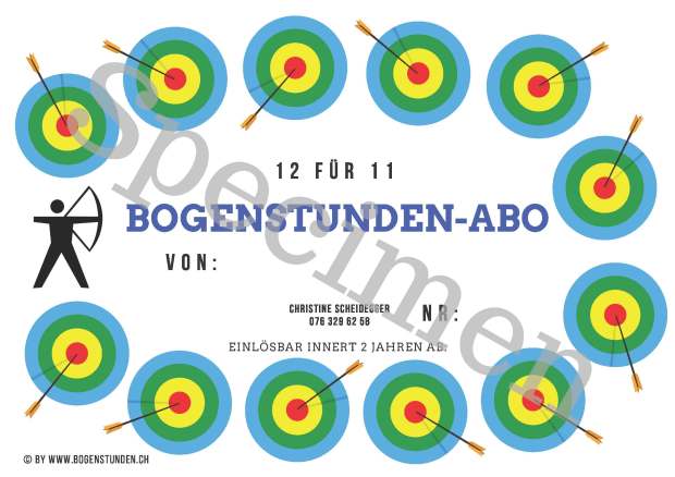 Specimen von Bogenstunden-Abo 12 für 11