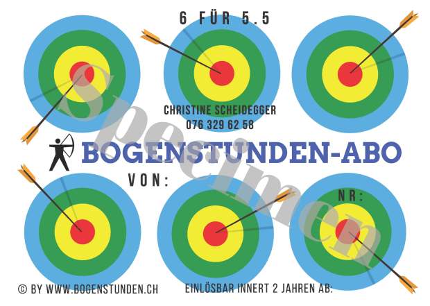 Specimen von Bogenstunden-Abo 6 für 5.5